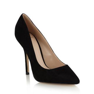 J by Jasper Conran Black suede high heel pointed toe court shoes