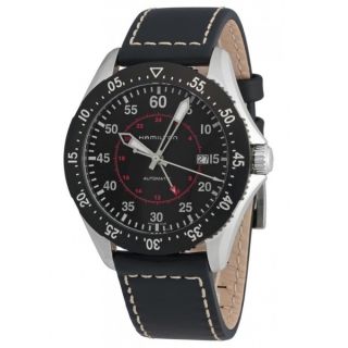 Hamilton Mens H76755735 Khakhi Aviation Black Watch  