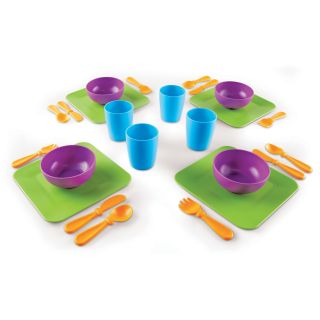 Learning Resources New Sprouts Serve It! My Very Own Dish Set   Play Kitchen Accessories