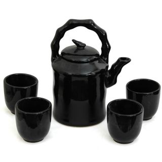 Porcelain Solid Black Tea Set (China)   13421003  