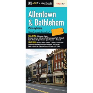 Allentown/Bethlehem Fold Map by Universal Map