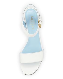 Sesto Meucci Cadi Leather City Sandal, White