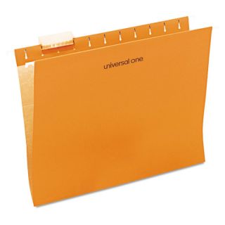 Universal One Orange Hanging File Folder (2 Packs of 25)   17502674