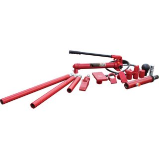 Strongway Hydraulic Portable Ram Kit — 10-Ton Capacity, 16 Pieces  Rams   Ram Kits