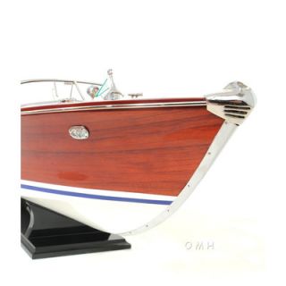 Old Modern Handicrafts Riva Aquarama Replica Painted Model Boat