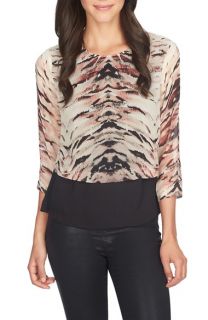 1.STATE Double Layer Blouse
