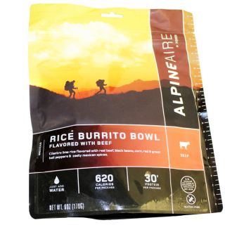 Alpine Aire Foods Beef & Rice Burrito Bowl Serves 2