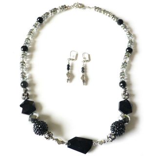Palmtree Gems Queen of Sheba Necklace and Earring Set