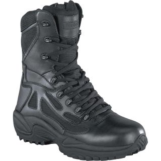 Reebok Rapid Response 8in. Zip Boot — Black, Model# RB8875  Tactical   Duty Boots