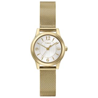Timex Womens T2P4589J Main Street Modern Mini Goldtone Mesh Watch