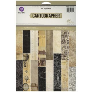 Cartographer Paper Pad 6x6 48/Sheets  6 Single Sided Patterns/3 Each