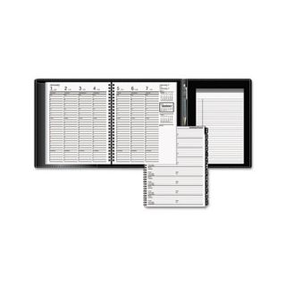 Mid Sized Weekly Appointment Book Plus, 6 7/8 x 8 3/4, Black, 2014 by