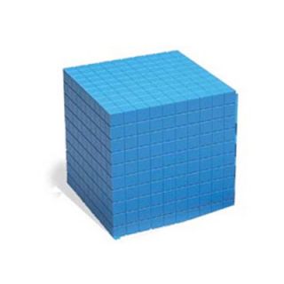 Base Ten Cube Plastic Bl 10x10x10cm