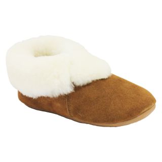 Dije California Womens Carmen Bootie Slippers   Chestnut