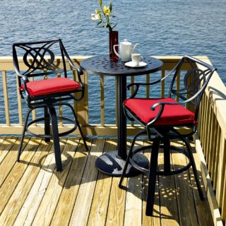 Telescope Casual Cadiz Cast Swivel Bar Stool   Outdoor Bar Stools