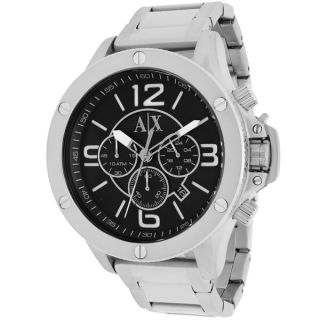 Armani Exchange Mens AX1501 Silvertone Stainless Steel Quartz Watch