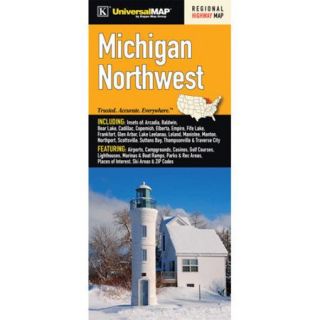 Universal Map Michigan Northwest Regional Fold Map