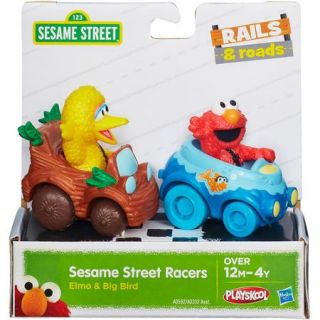 Playskool Sesame Street Come 'N Race Sesame Street Racers, Elmo and Big Bird