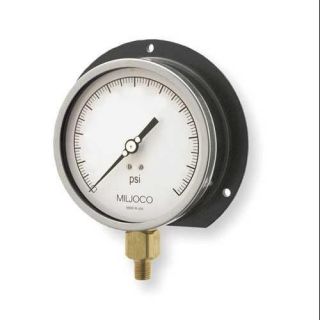 MILJOCO P8509LX04 Pressure Gauge, 0 to 60 psi, 8 1/2In, 1/4In