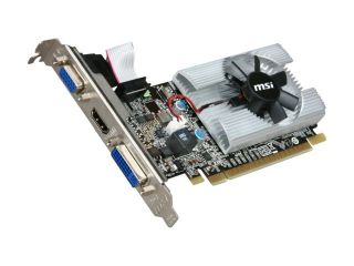 MSI GeForce 210 DirectX 10.1 N210 MD1G/D3 1GB 64 Bit DDR3 PCI Express 2.0 x16 HDCP Ready Low Profile Ready Video Card