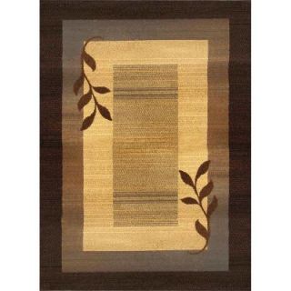 Home Dynamix Royalty Brown/Blue 3 ft. 7 in. x 5 ft. 2 in. Indoor Area Rug 3 HD602J 530