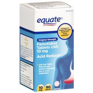 Equate: Original Strength/Famotidine Tablets 10Mg/Acid Reducer Acid Controller, 90 ea