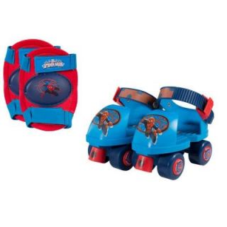 Marvel Spider Man Junior Size 6   12 Kids Roller Skates with Knee Pads 159855
