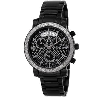 Joshua & Sons Womens Diamond Chronograph Stainless Steel Watch