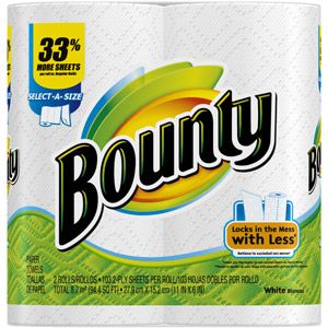 Bounty Select A Size Paper Towels, 103 sheets, 2 rolls