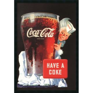 Coca Cola Have a Coke Framed Vintage Advertisement