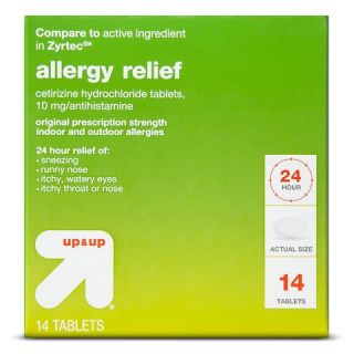 up & up™ Cetirizine Hydrochloride Antihistamine 10 mg Allergy Relief