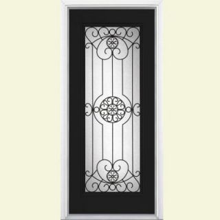 Masonite Santa Maria Full Lite Painted Smooth Fiberglass Prehung Front Door with Brickmold DISCONTINUED 20675
