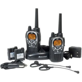 Midland FRS/GMRS 50 Channel 36 Mile Radios, Black