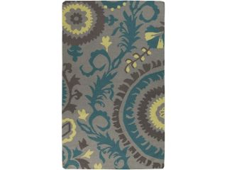 Surya FT 472 Frontier Flatweave Global Rectangle Gray 5' x 8' Area Rug