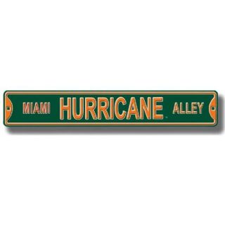 Authentic Street Signs SS 70008 Miami Florida Hurricanes Hurricane Alley Street Sign