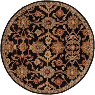 Artistic Weavers Middleton Victoria Black 3 ft. 6 in. x 3 ft. 6 in. Round Indoor Area Rug AWMD2073 36RD