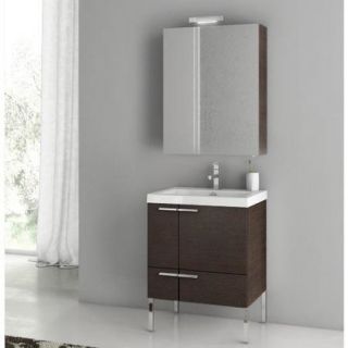 ACF Bathroom Vanities New Space 23.4'' Single Bathroom Vanity Set with Mirror