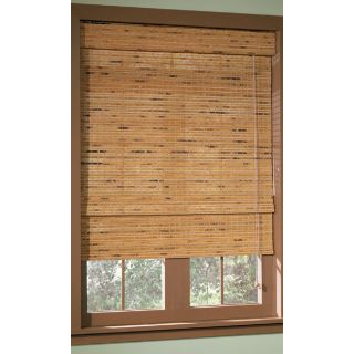 Style Selections 64 in L Pecan Light Filtering Natural Roman Shade