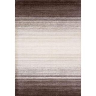 World Rug Gallery Dorsey Hall Stripes Brown 5 ft. 3 in. x 7 ft. 3 in. Indoor Area Rug 2080 BROWN  5 X 7