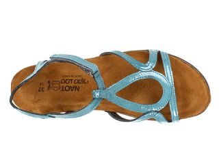 Naot Footwear Dorith Teal Patent Leather