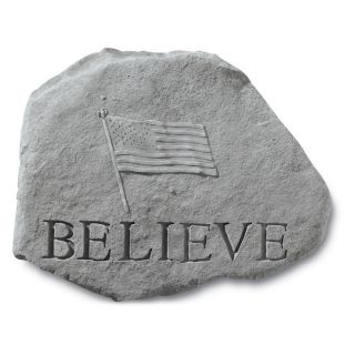 Believe Garden Stone   Flag Design   Garden & Memorial Stones