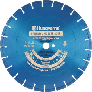 Husqvarna Diamond Blade — 24in., Banner Blue, Wet Cutting, Model# Banner Blue 200B  Diamond Blades