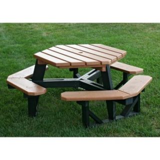 Recycled Plastic Hex ADA Commercial Grade Picnic Table