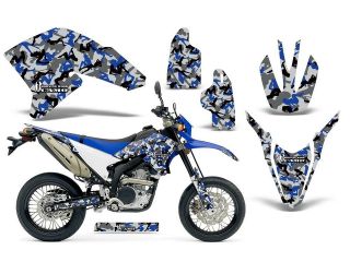 2007 2013|Yamaha|WR|250R^^07 13|WR|250X::AMRRACING MX Graphics Decal Kit Urban Camo Blue