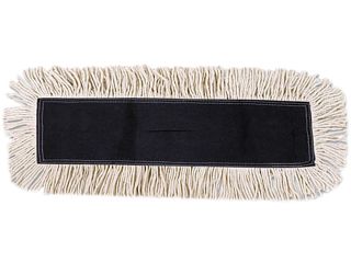 UNISAN 1624 Disposable Dust Mop Head, Cotton/Synthetic, 24w x 5d, White