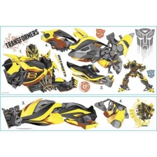 York Wallcoverings 5 in. x 19 in. Transformers Age of Extinction Bumblebee Giant Peel and Stick Wall Decal RMK2526GM