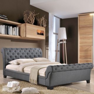 Modway Kate Grey Fabric Bed Frame