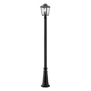 Filament Design Wilkins 3 Light Black Outdoor Lamp Post CLI JB047776