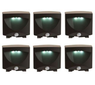 Set of 6 Battery Operated Motion Activate LED Lights —