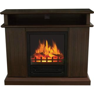 Stonegate Electric Cabinet Fireplace — 5115 BTU, Oak Finish, Model# FP10-06-12